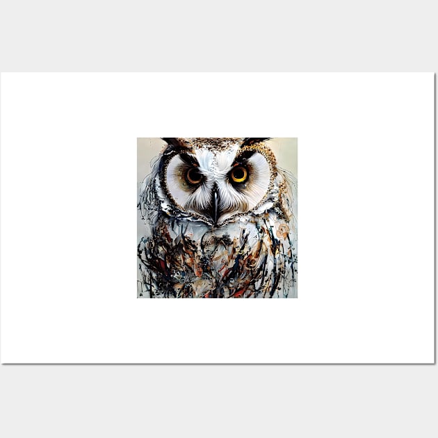 Portrait of owl Wall Art by bogfl